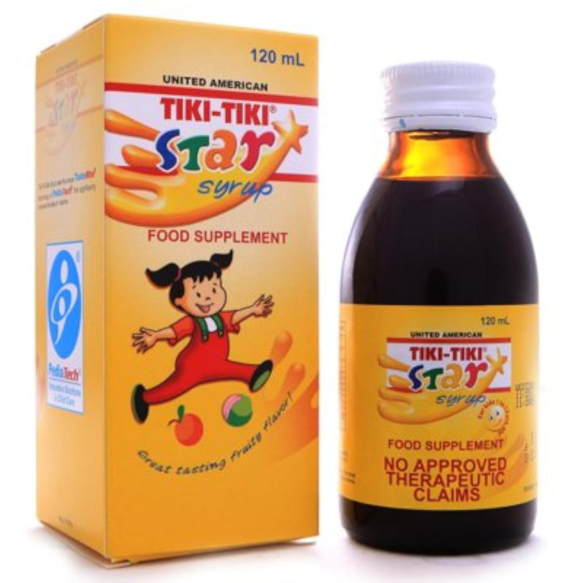 Baagialdic Tiki-Tiki Star Plus Jarabe: botella para apoyo al crecimiento y apetito.