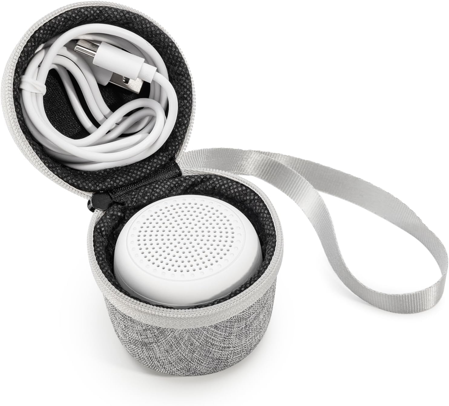 Babelio estuche-viaje-gris compacto para transporte seguro y cómodo.