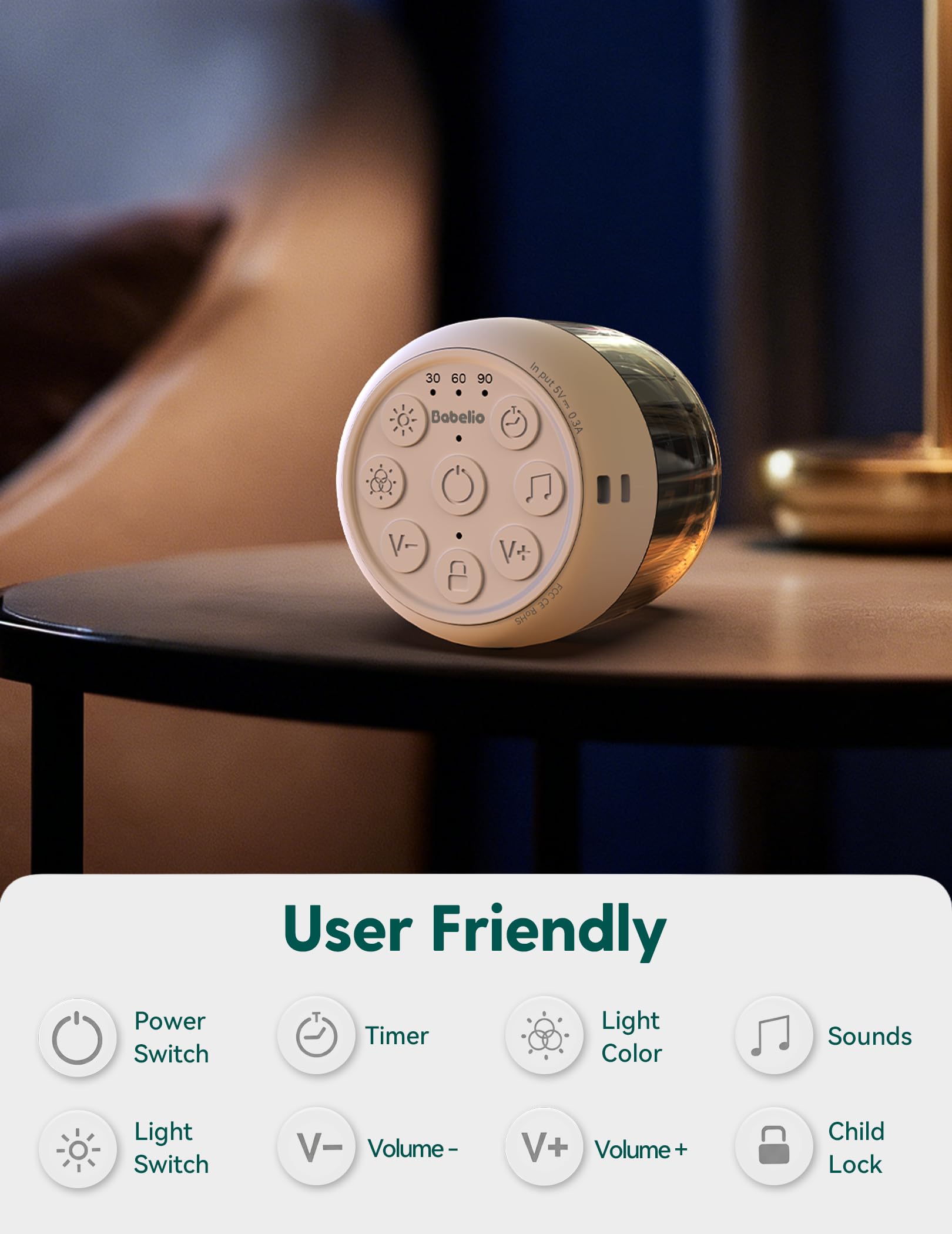 Babelio Pocket Glow es adecuado para adultos y bebés.