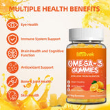 Babivek Omega-3 Gummies Vegan 1200mg boca frasco: apertura sencilla y consumo cómodo.