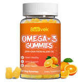 Babivek Omega-3 Gummies Vegan 1200mg frasco: opción conveniente para ingesta diaria.
