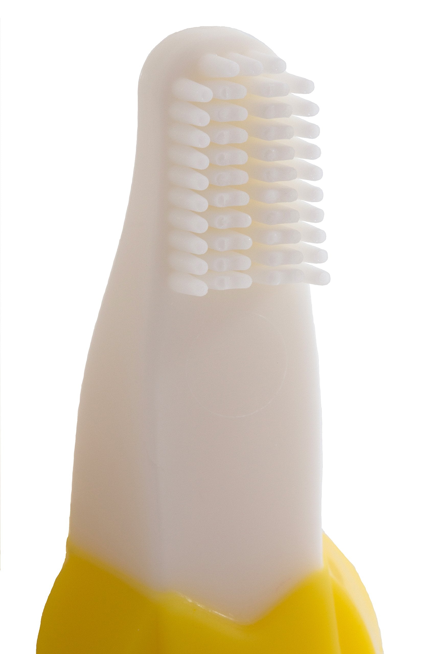 Baby Banana cabeza de cepillo silicona suave para encías delicadas.