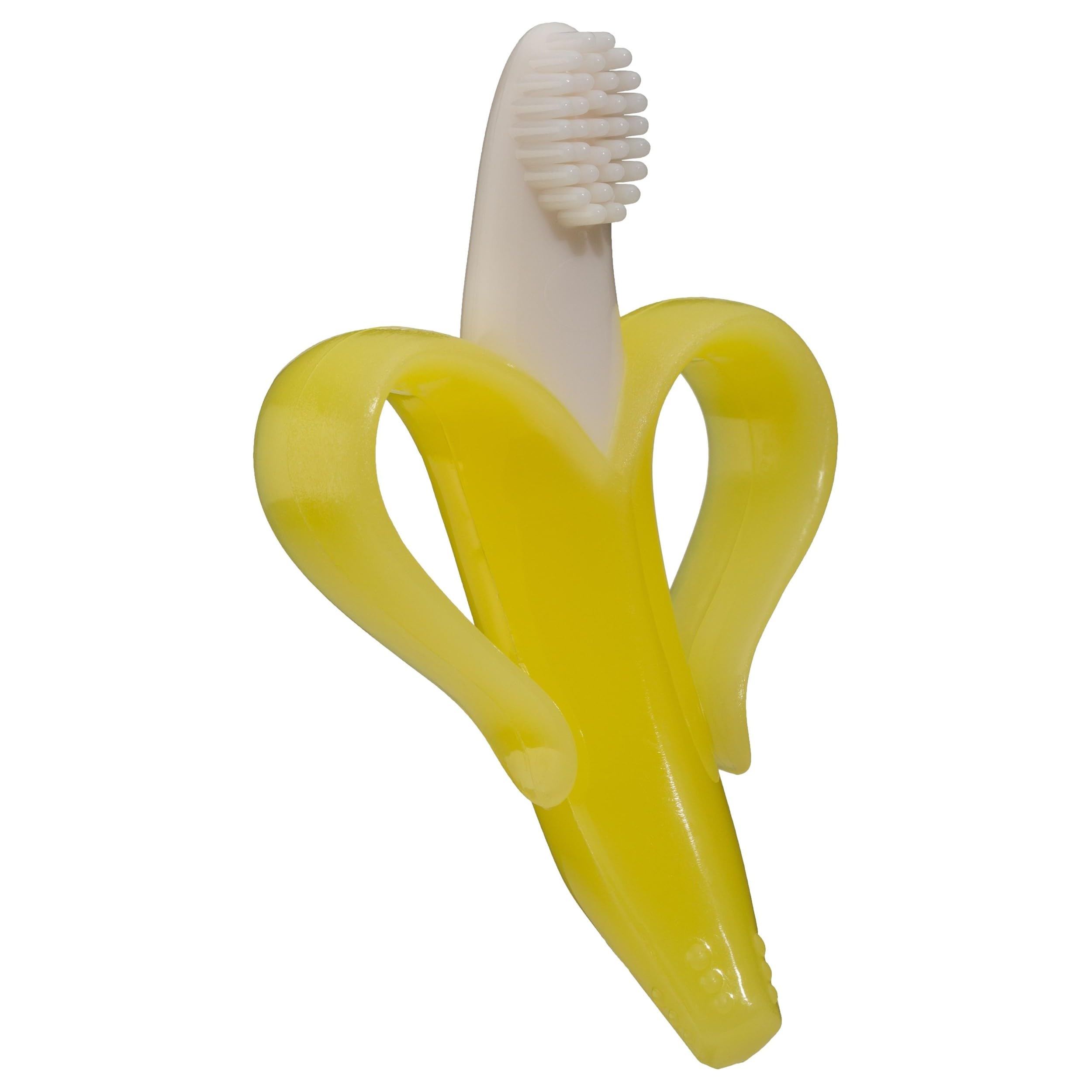 Baby Banana: masaje de encías suave con silicona flexible.