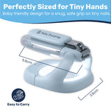 Caja práctica de cuidado de uñas Baby Proof Me para uso seguro.