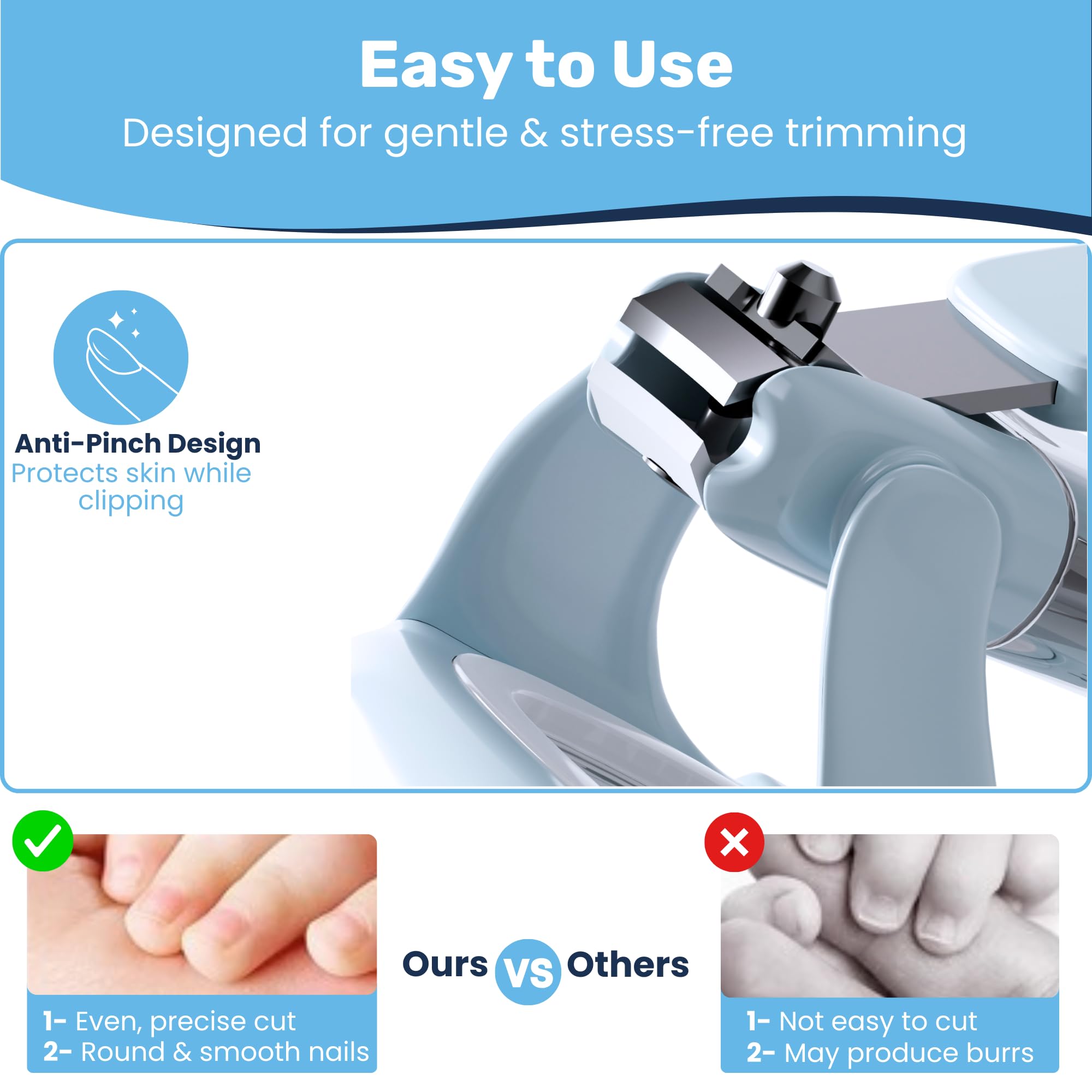 Diseño compacto y ligero de Baby Proof Me para llevar con facilidad.