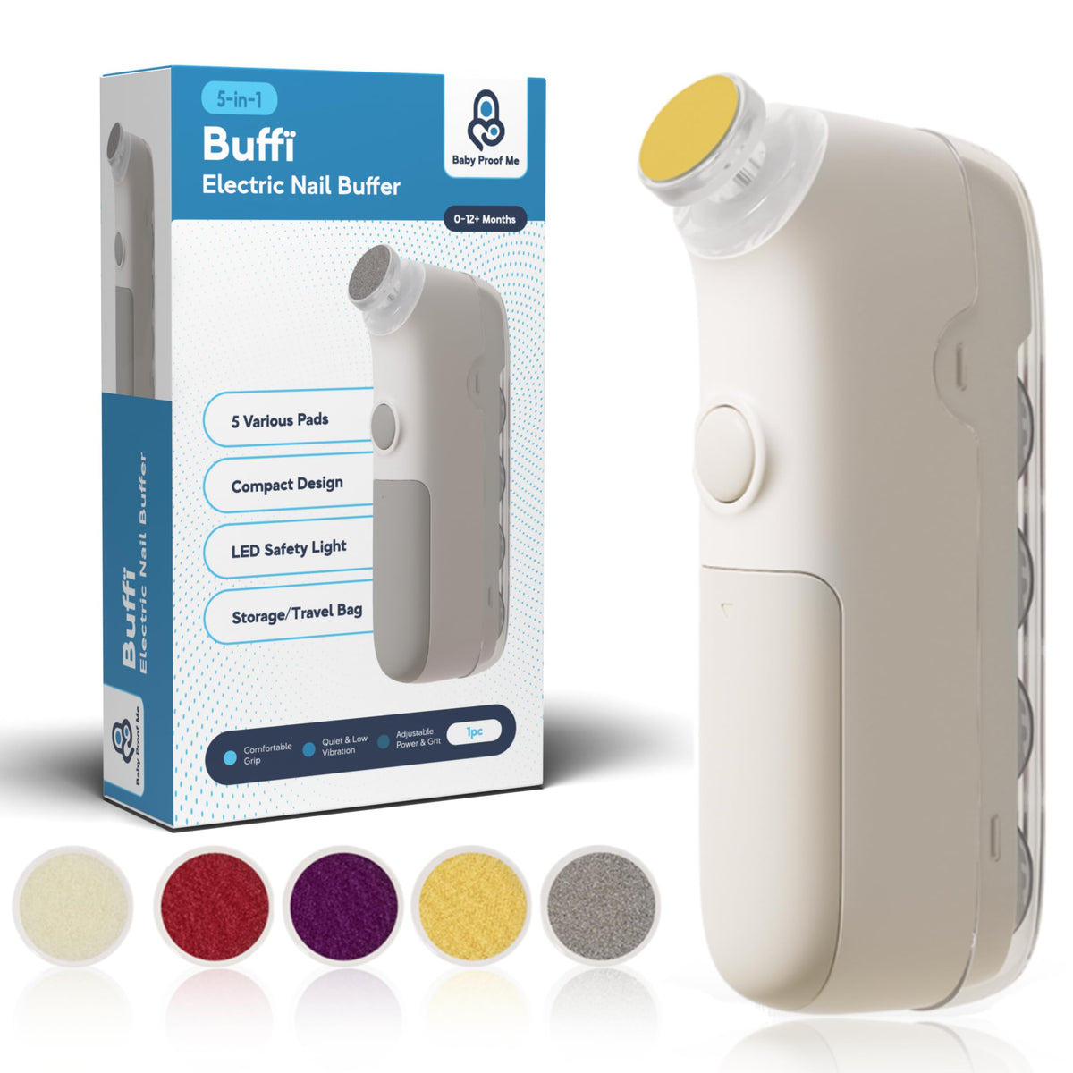 Baby Proof Me kit-lima-uñas-bebe-5-en-1: precisión suave para uñas de recién nacidos.