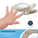 Baby Proof Me recogedor de uñas integrado atrapa recortes para una higiene limpia