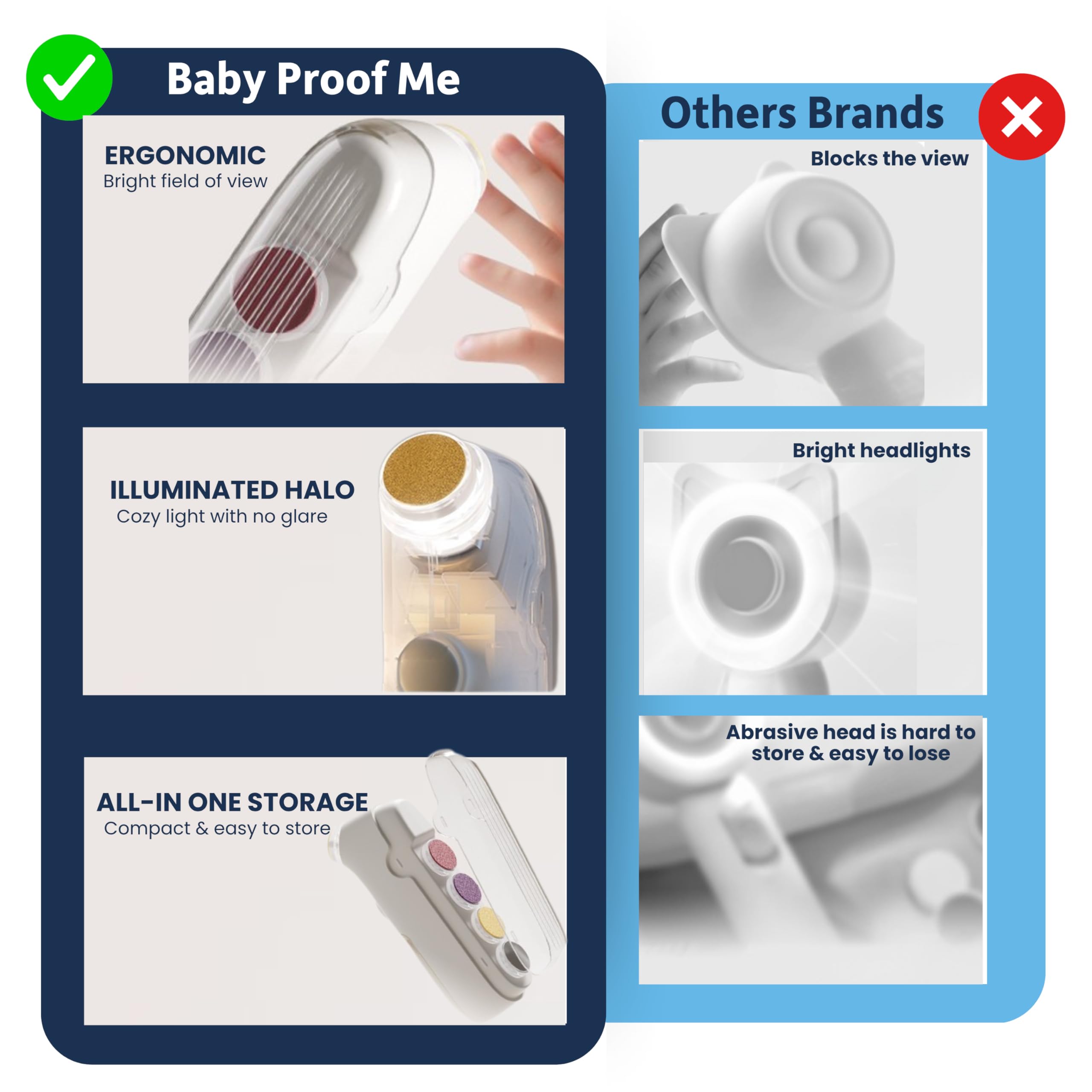 Baby Proof Me set-cuidado-uñas-bebe: kit completo en un solo paquete.