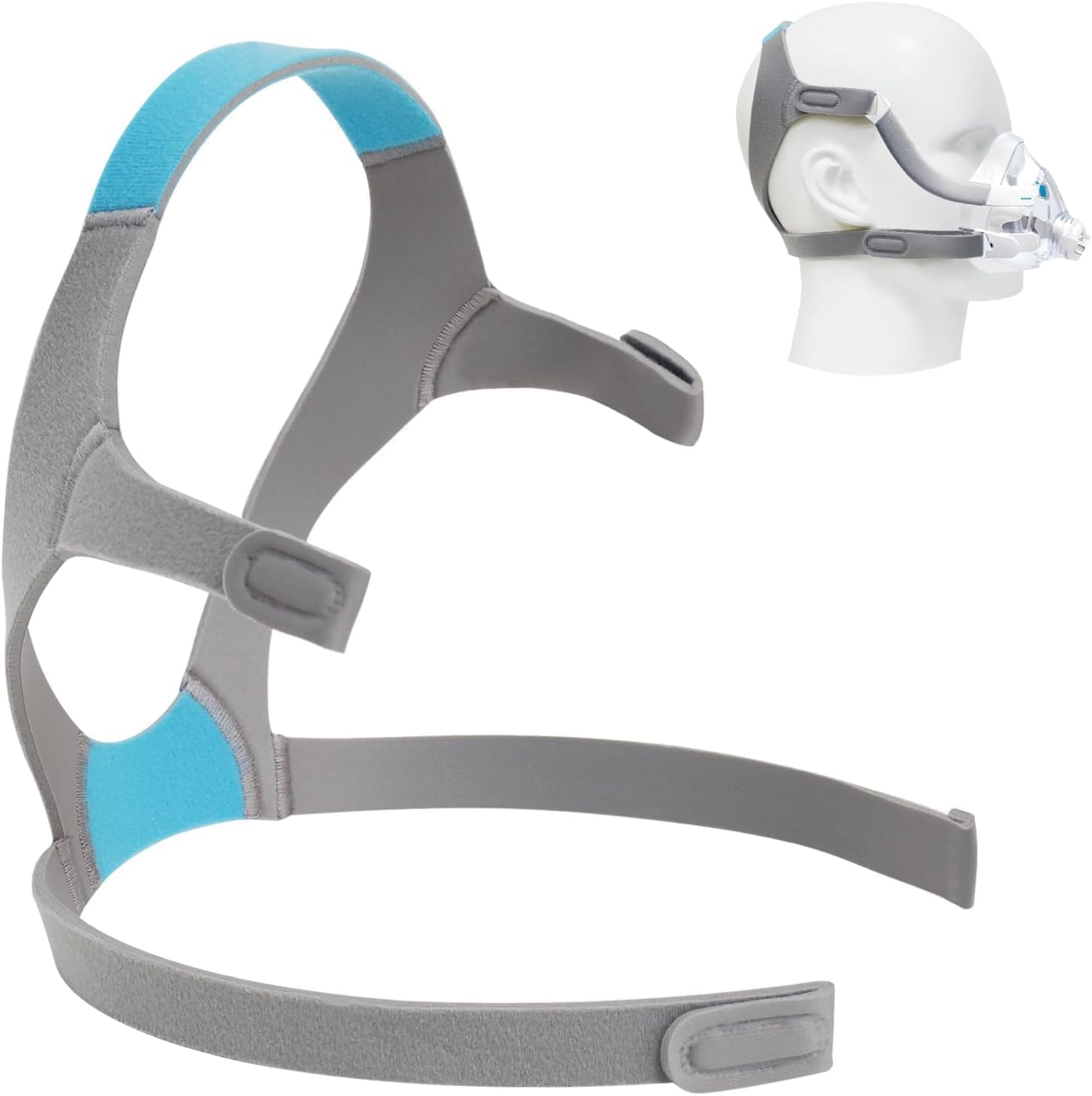 Babyfond Headgear para AirFit F20 con ajuste ergonómico para mayor comodidad durante la noche.