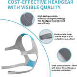 Headgear de Babyfond, material antialérgico y transpirable para piel sensible.