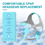 Headgear de Babyfond usa materiales suaves y elásticos para mayor suavidad y menor irritación.