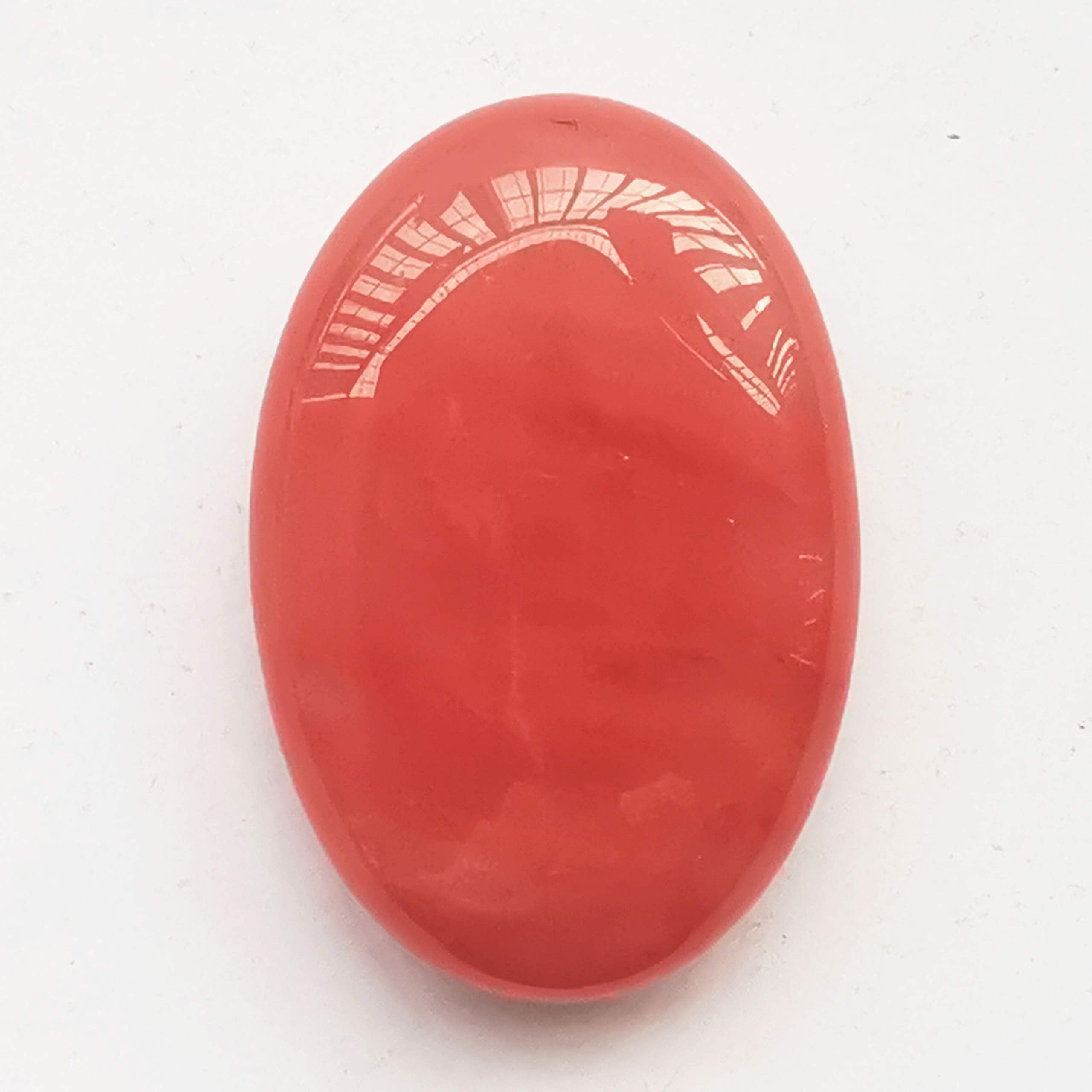 Bacatgem Cuarzo Cerezo Oval Palma para masaje relajante y equilibrio emocional.