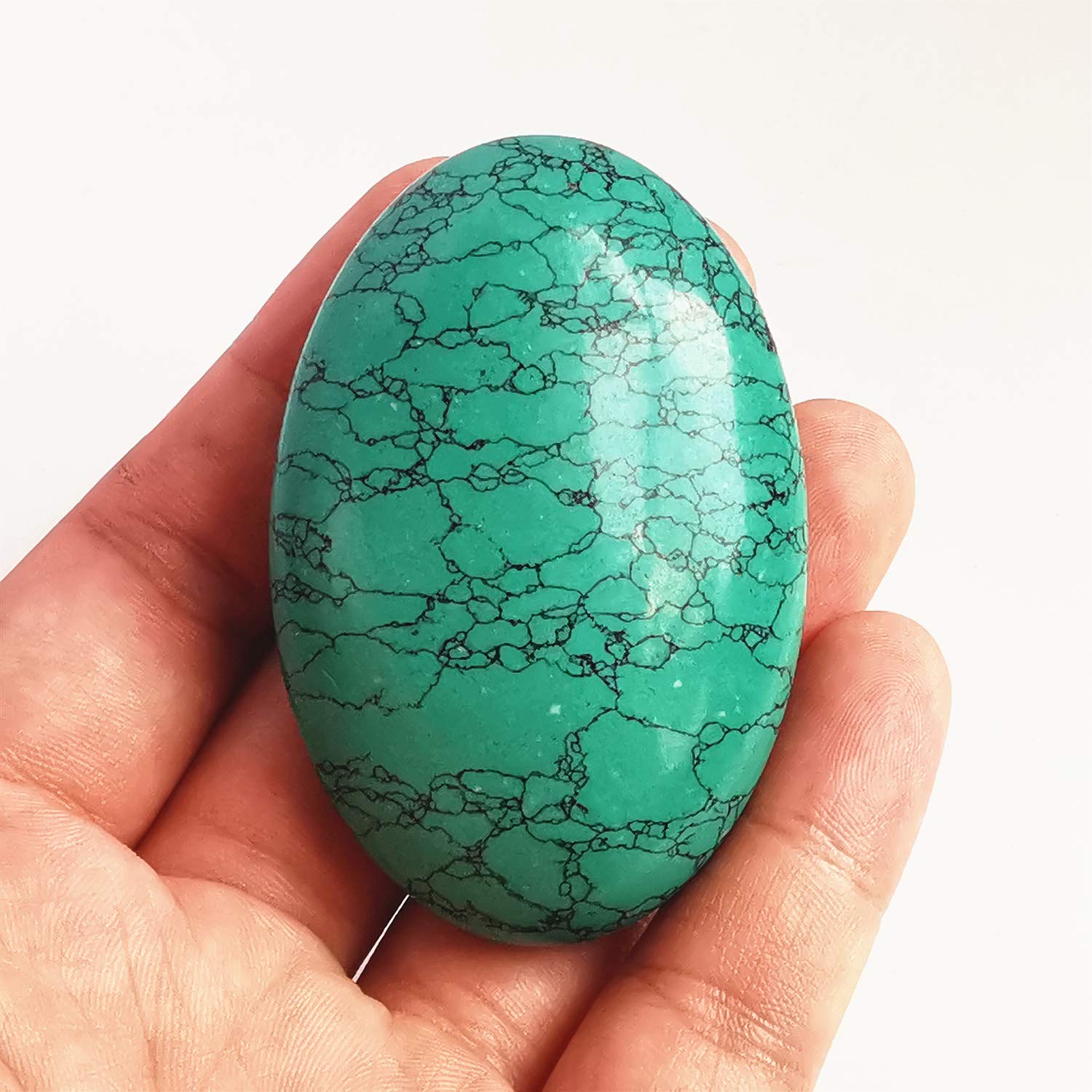 Bacatgem howlita oval, piedra de energía para spa y meditación en casa