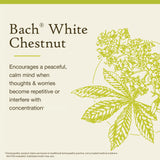 Bach Castaño Blanco etiqueta natural, ingredientes vegetales para bienestar emocional.