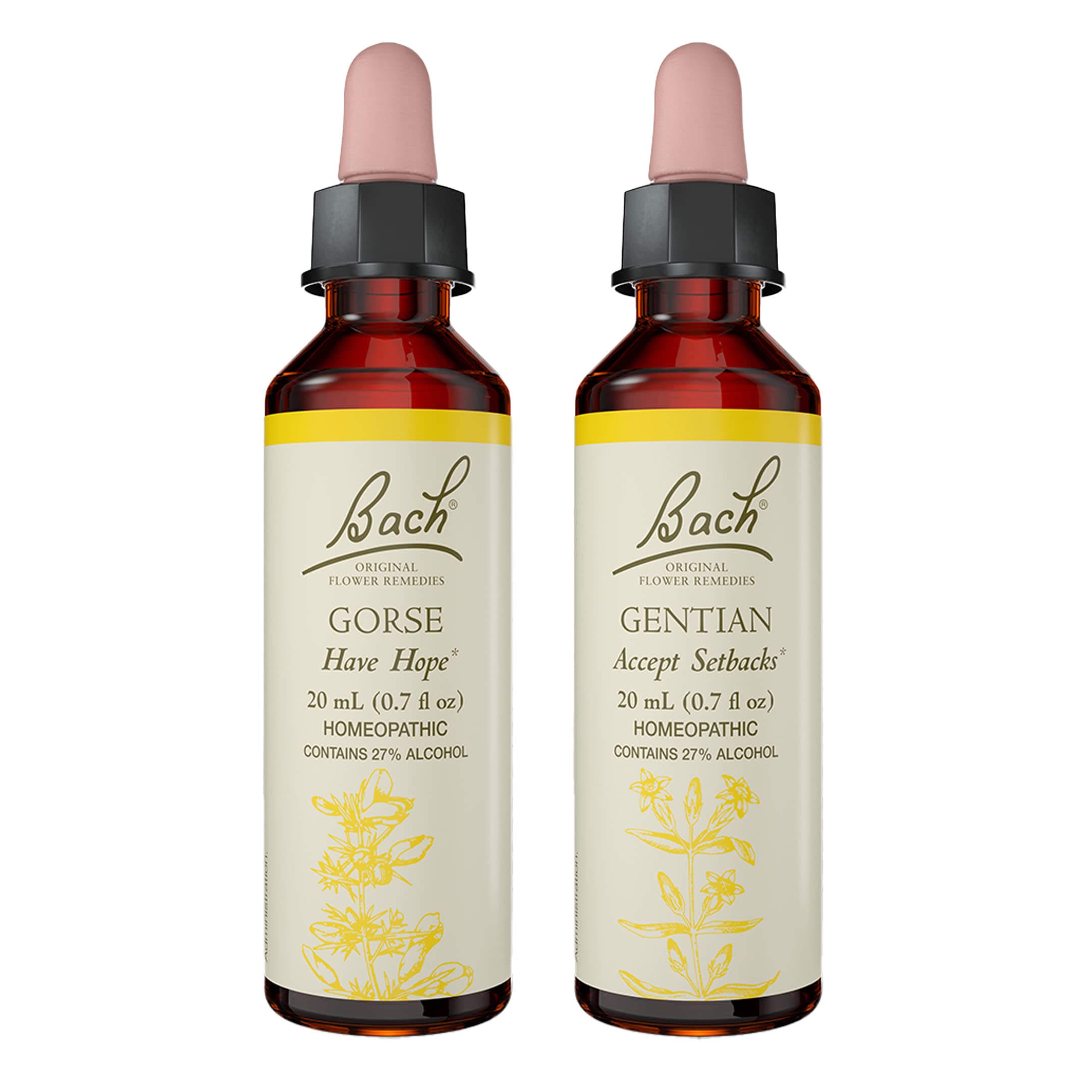Bach Flower Remedies gentiana, frascos de 20 mL para enfrentar contratiempos con serenidad