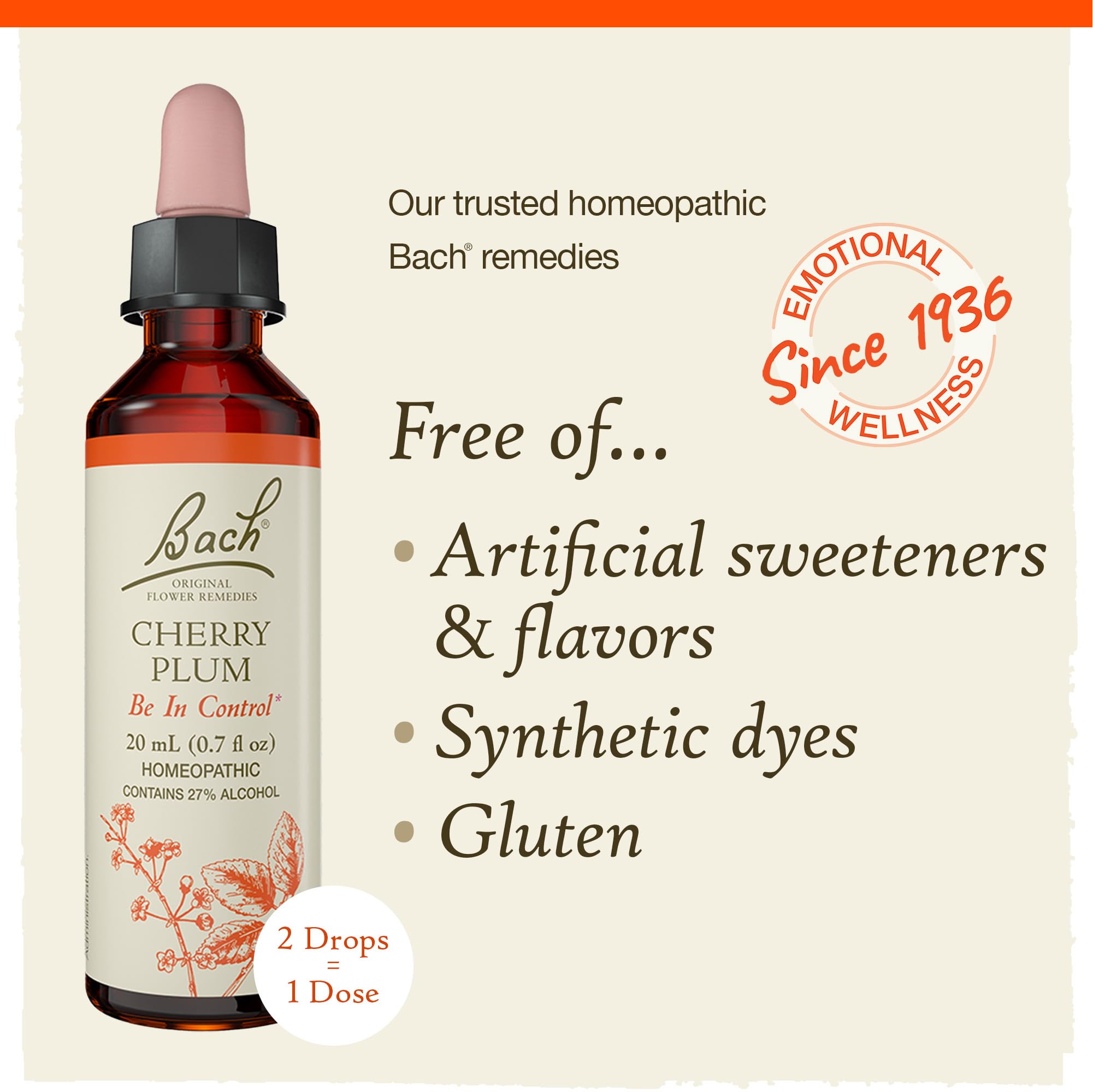 Tradición desde 1935 con Cherry Plum en Bach Remedios Florales.