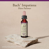 Uso diario de Bach Impatiens para mantener la paciencia.