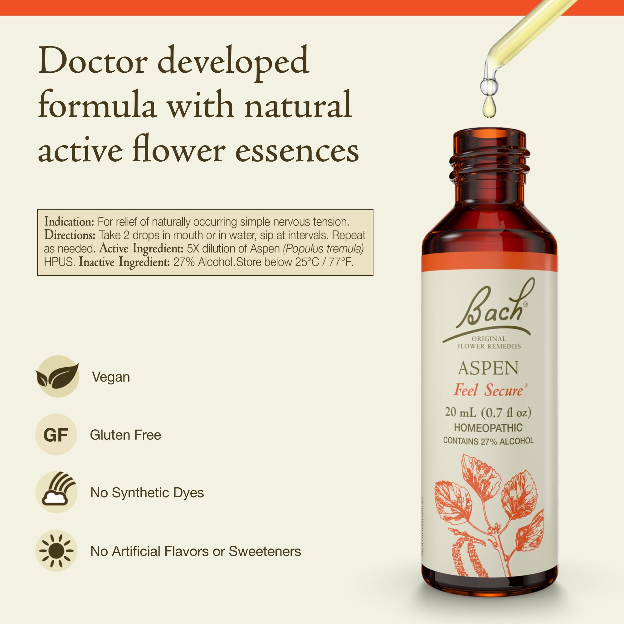 Bach Remedios Florales Originales: aplicación bajo lengua para balance emocional