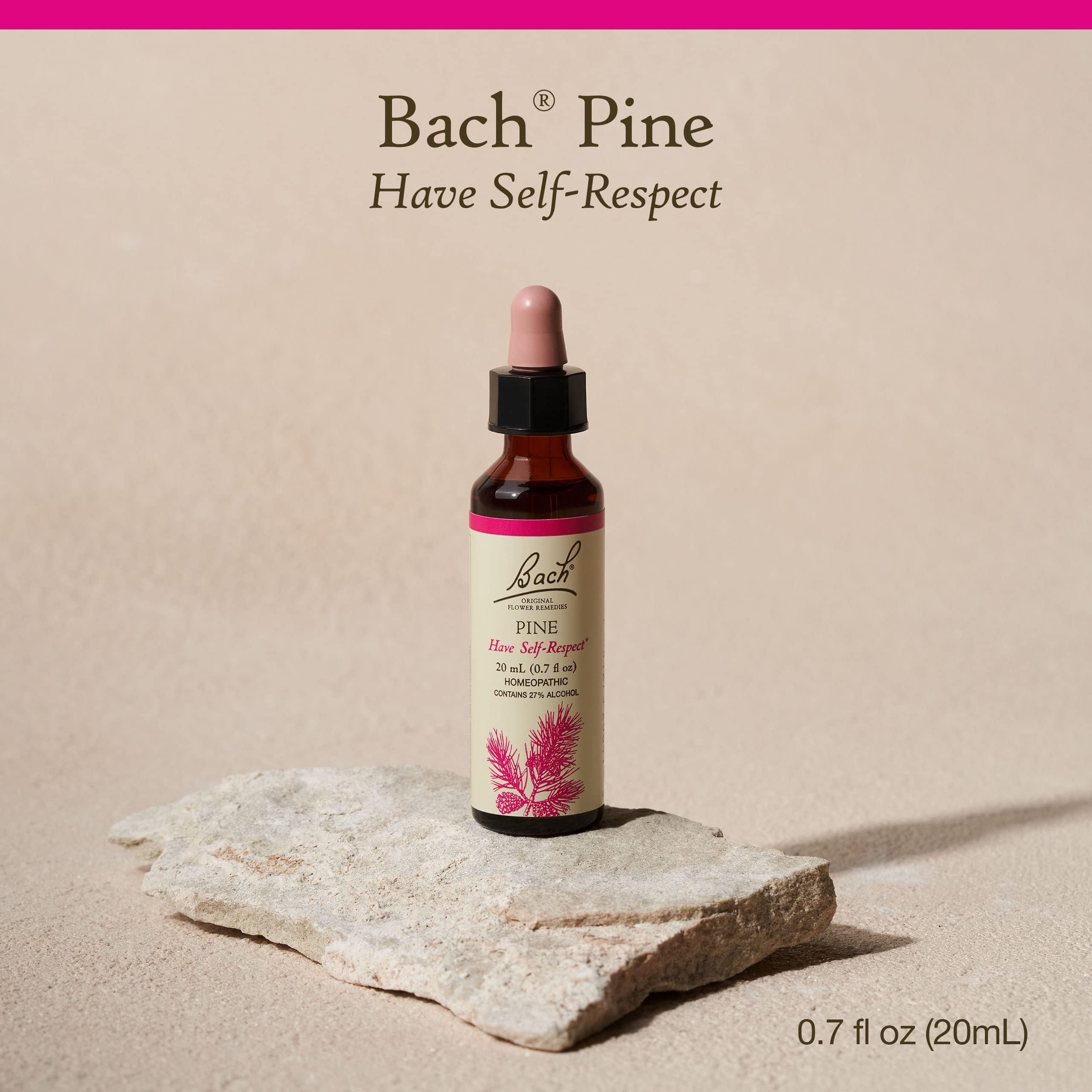 Pino Bach: gotero para dosis suaves y equilibrio emocional.