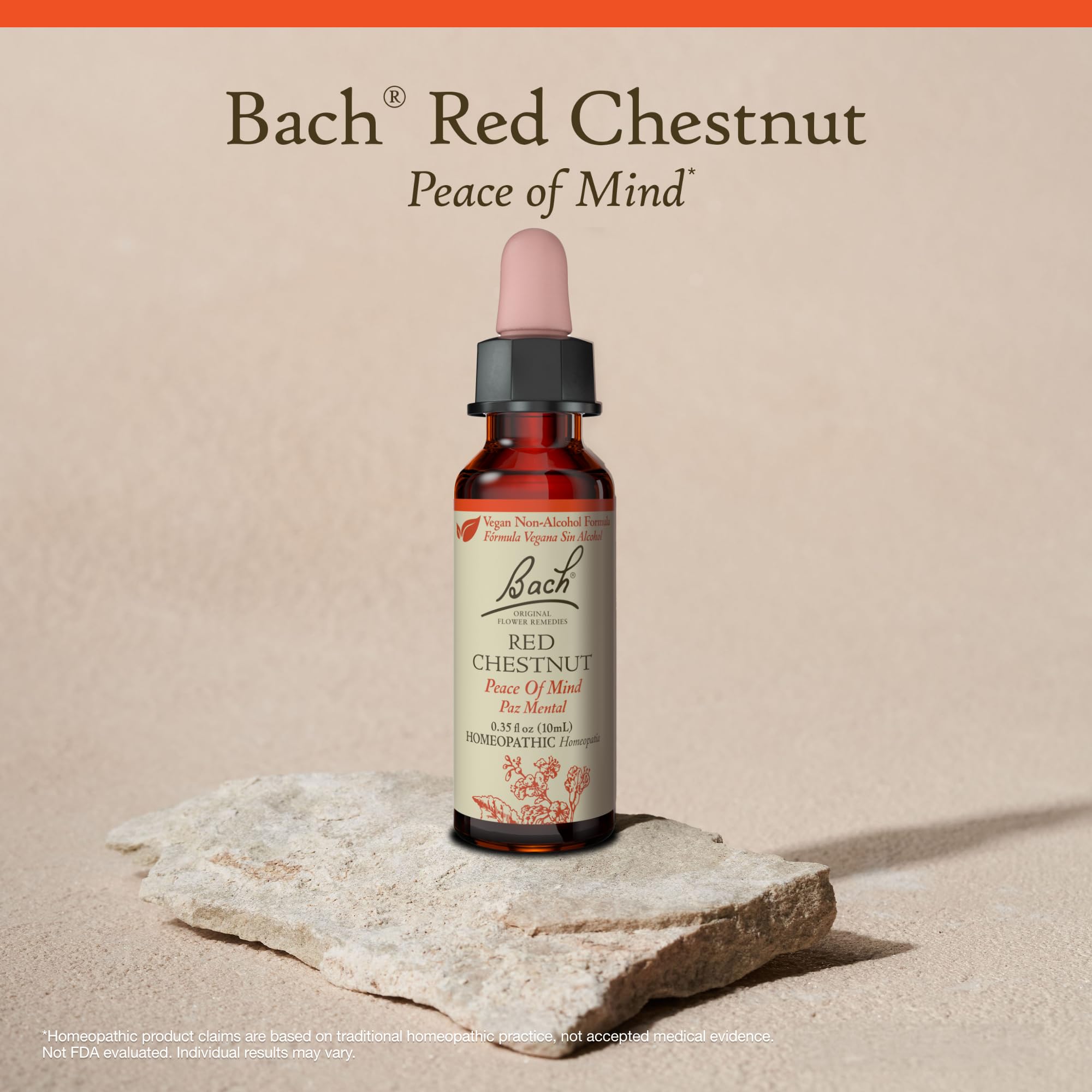 Uso diario con gotas de Bach Red Chestnut para tranquilidad emocional