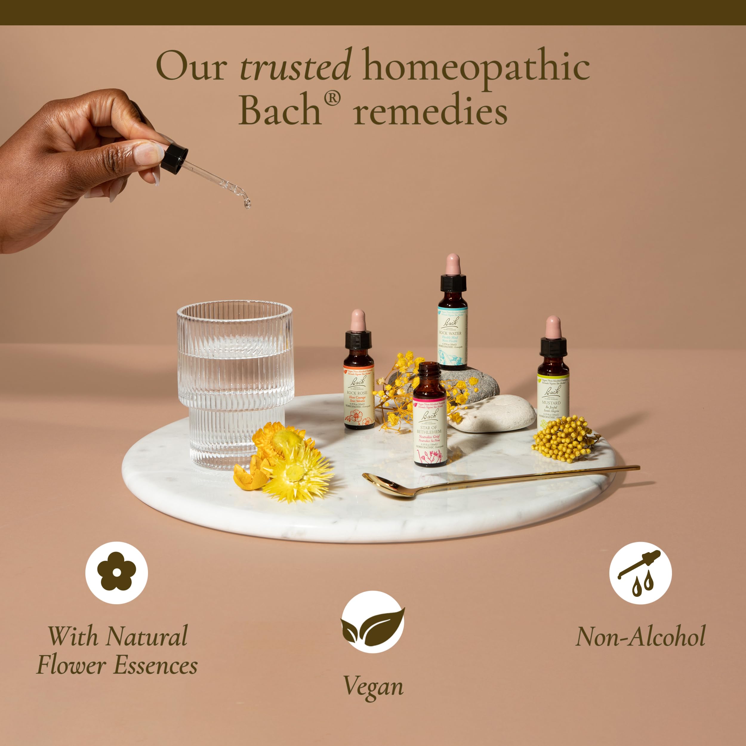 Remedios Bach para distintas emociones en una colección de Bach.