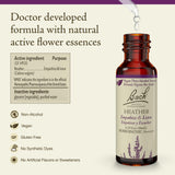 Bach Heather gotero 10ml: dosis práctica para apoyar conversaciones empáticas.