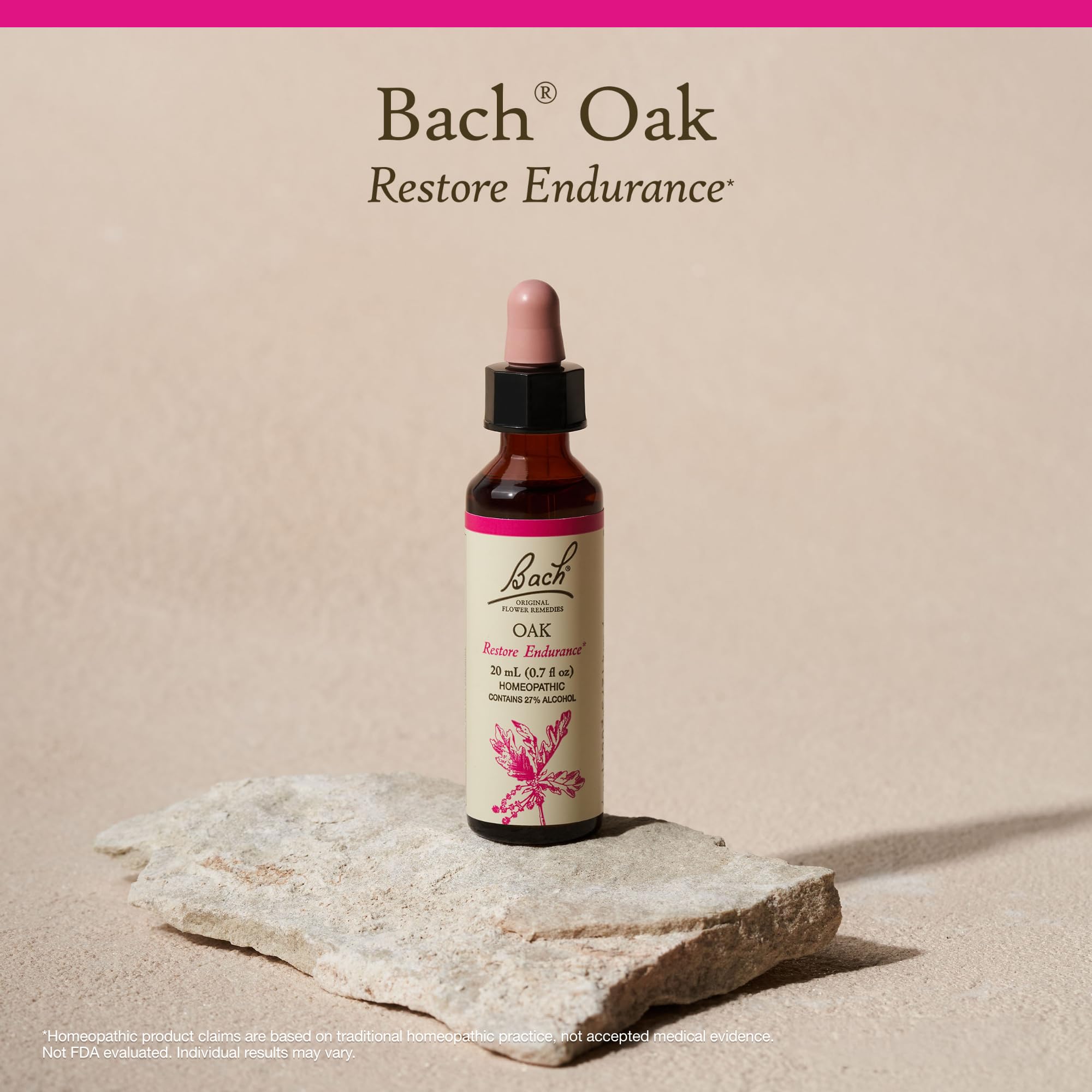 Bach Remedios Flor Roble - mezcla en agua para ritual rápido de relajación.