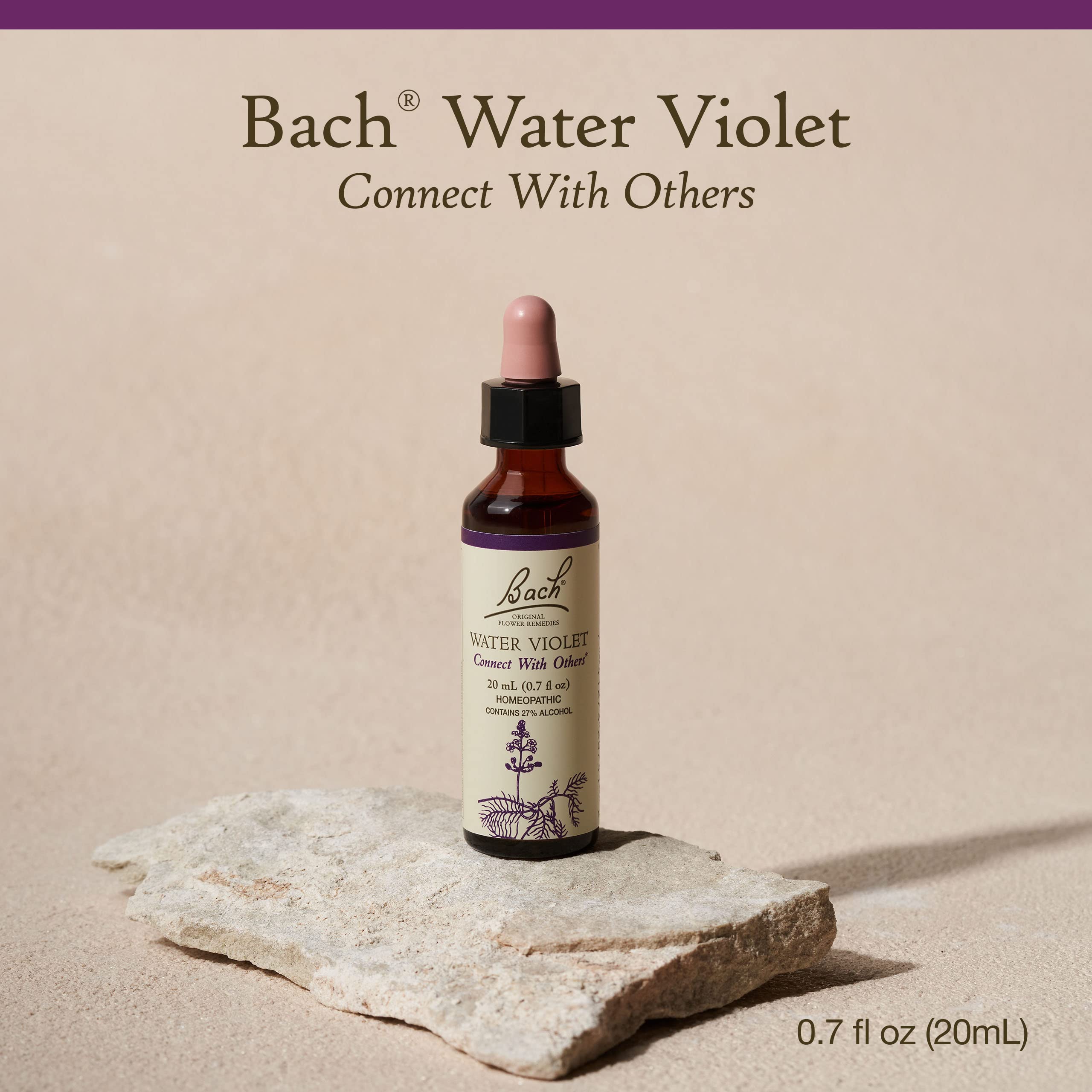 Bach Violeta de Agua, gotero para uso diario y relaciones más cálidas.