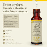 Bach Gentiana, gotero de 10 ml para tomas rápidas bajo la lengua.