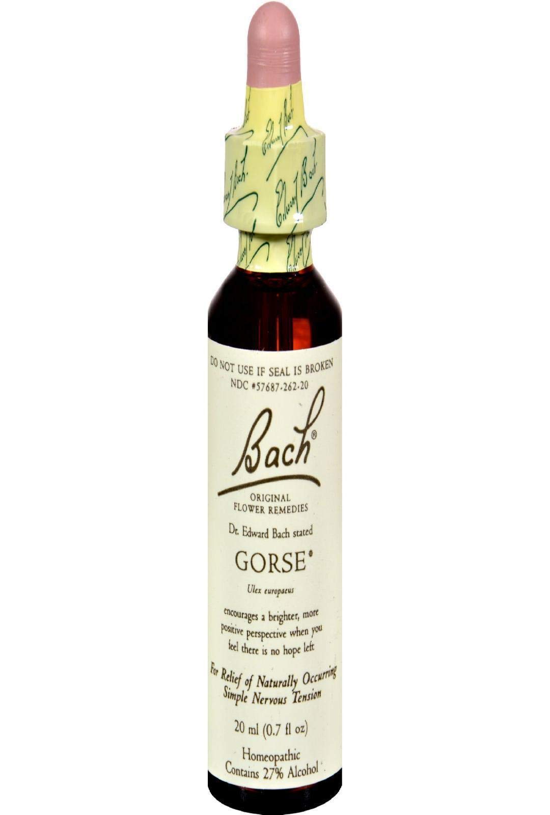 Bach Remedios Florales Gorse: cuentagotas para uso diario de bienestar emocional.