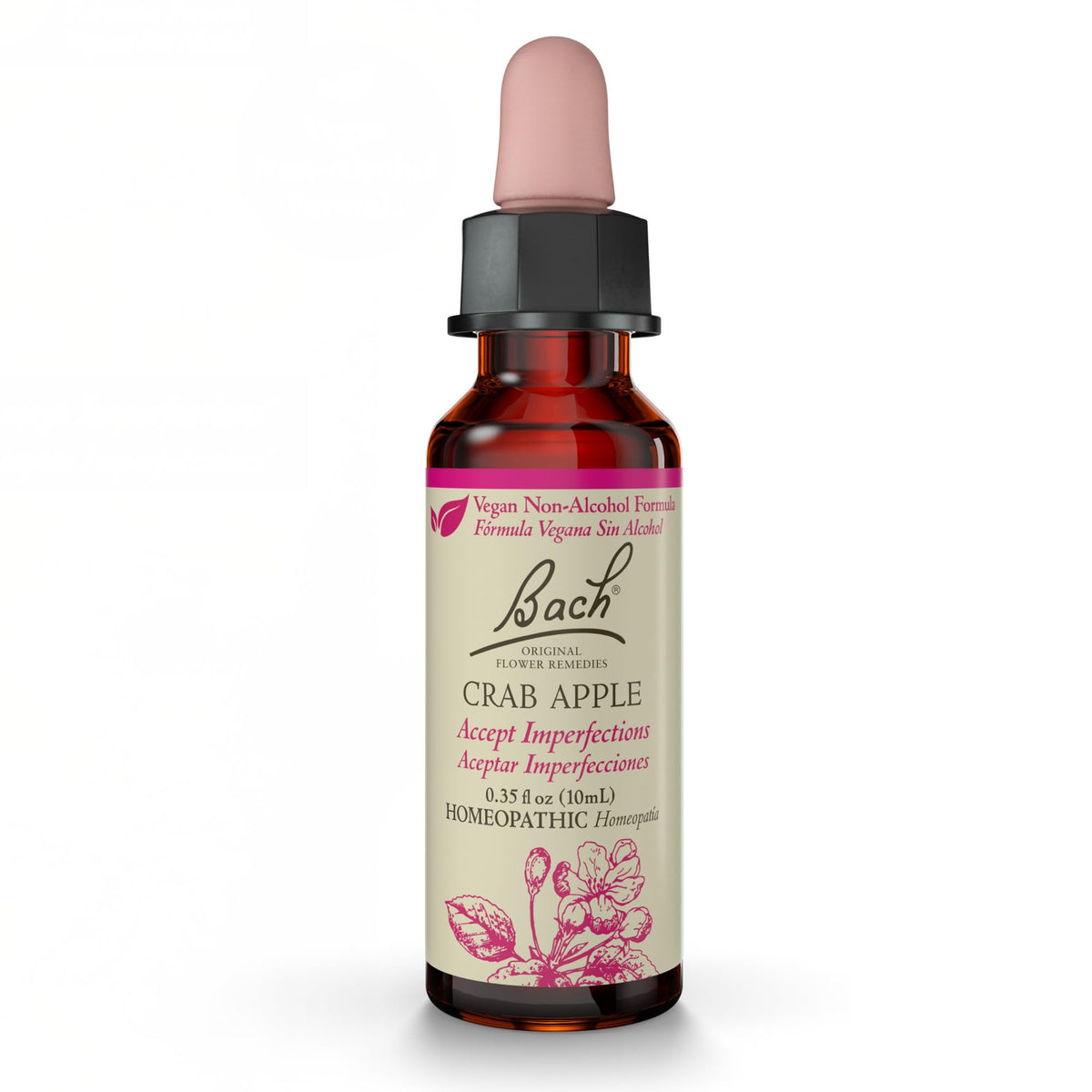 Bach Remedios Florales Manzano Silvestre, frasco, apoyo suave para equilibrio emocional diario.