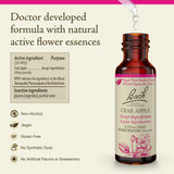 Bach Remedios Florales Manzano Silvestre, gotero, uso sublingual para personalizar tu rutina.