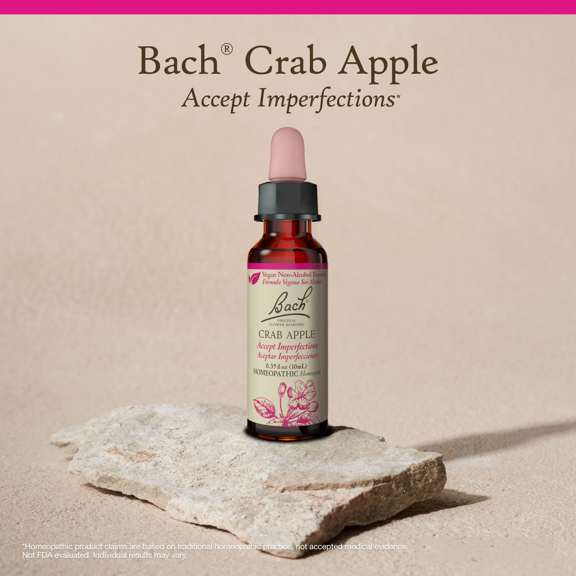 Bach Remedios Florales Manzano Silvestre, ingredientes naturales, sin gluten ni azúcares añadidos.