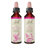 Bach Remedios Florales Originales Elm y Oak, dos botellas 20ml para apoyar la eficiencia diaria.