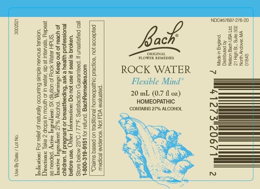 Remedios Bach Rock Water: frasco de 20 ml para una mentalidad flexible