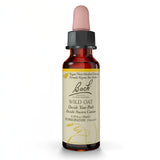 Bach Wild Oat sin alcohol, botella para claridad emocional al decidir