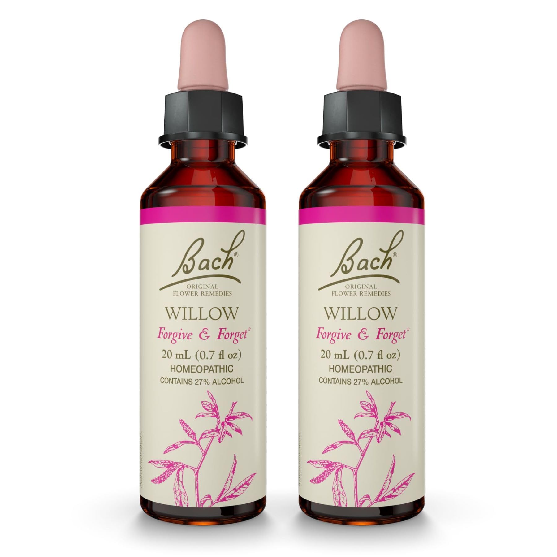 Willow de Bach, frasco de 20 ml para equilibrio emocional diario