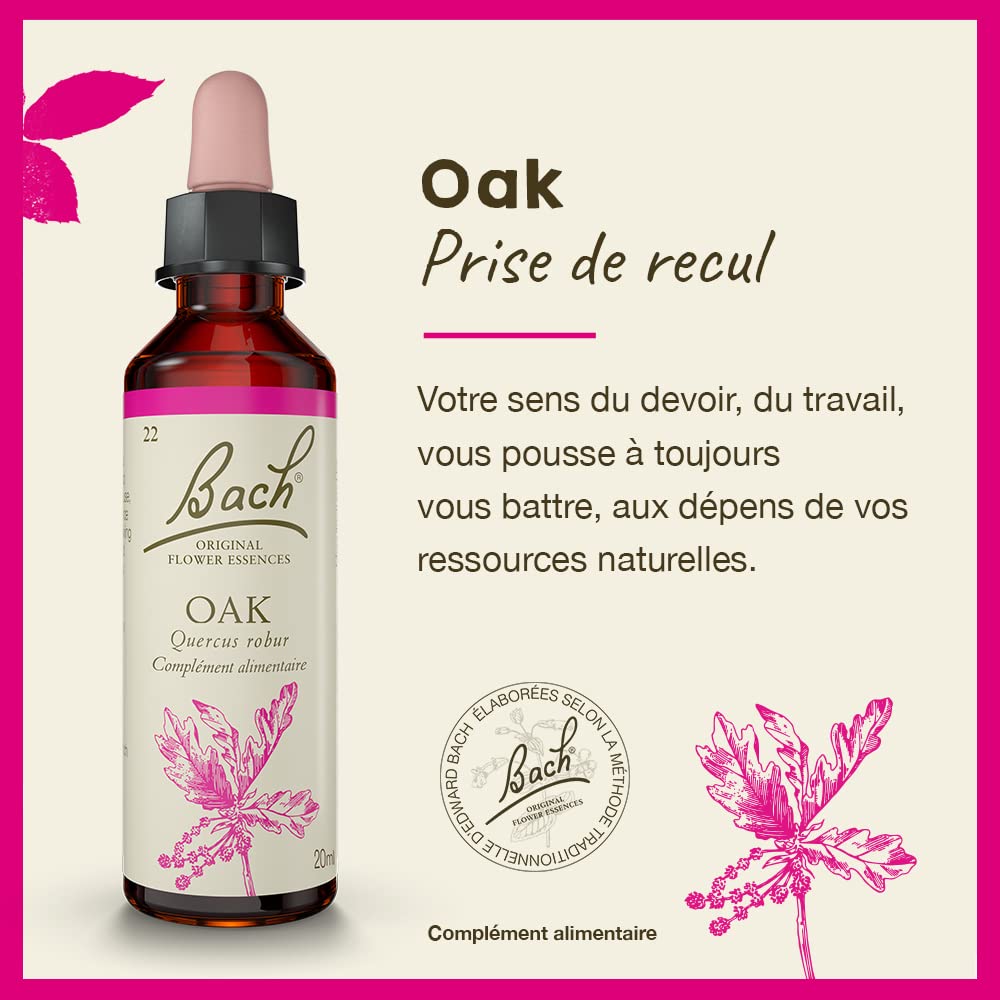Remedios Bach Roble esencias naturales para el equilibrio emocional.