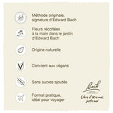 Remedios Bach Roble vaso de agua para diluir y beber.