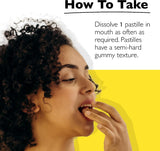 Envase portátil de Bach Rescue Pastillas, ideal para oficina o estudio.