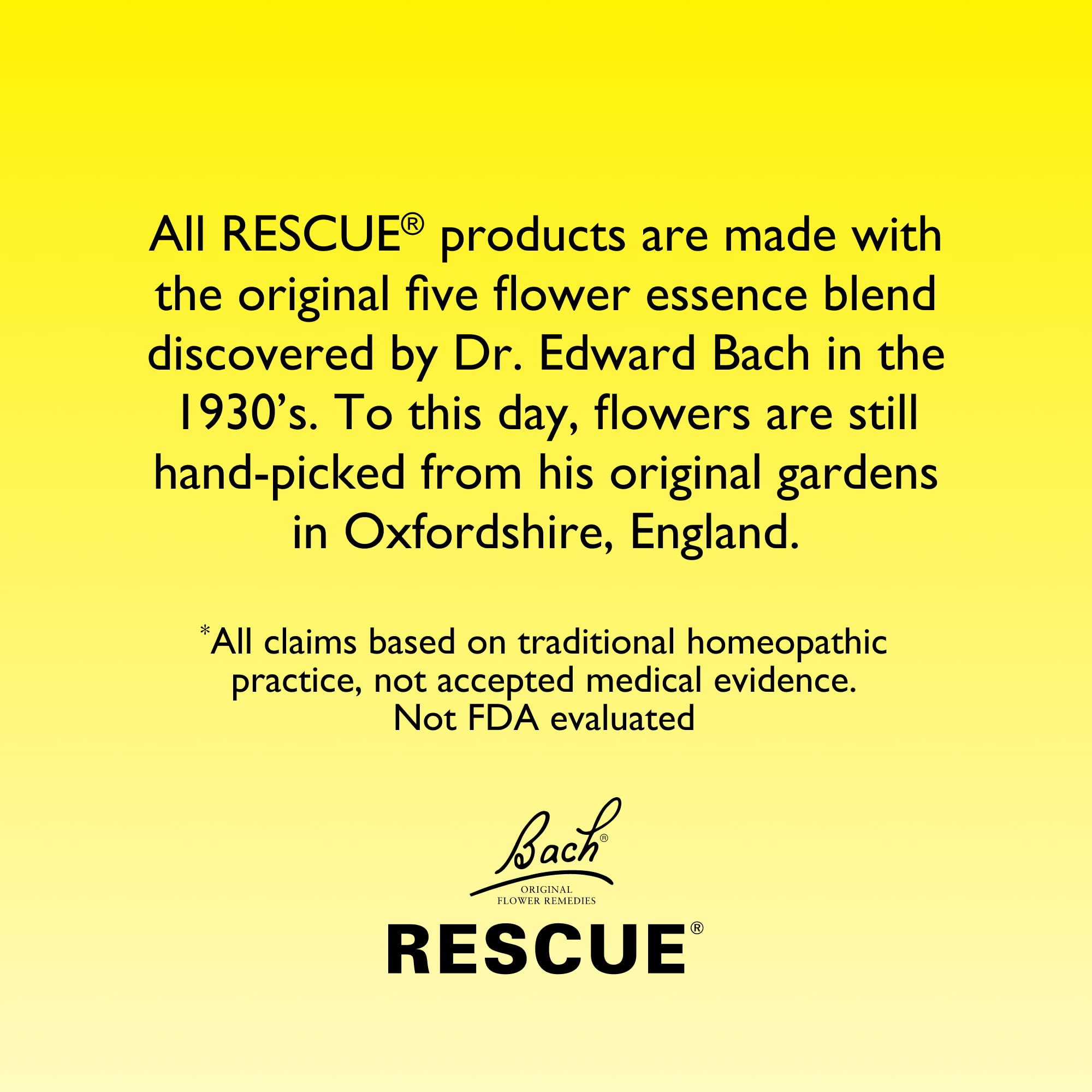 Bach Rescue Pastilles sandía, etiqueta de la mezcla floral original.