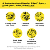Bach Rescue Remedy, aplicación suave con gotas para tomar en agua o directamente