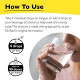 Bach Rescue Remedy, etiqueta original que refleja la fórmula basada en esencias florales