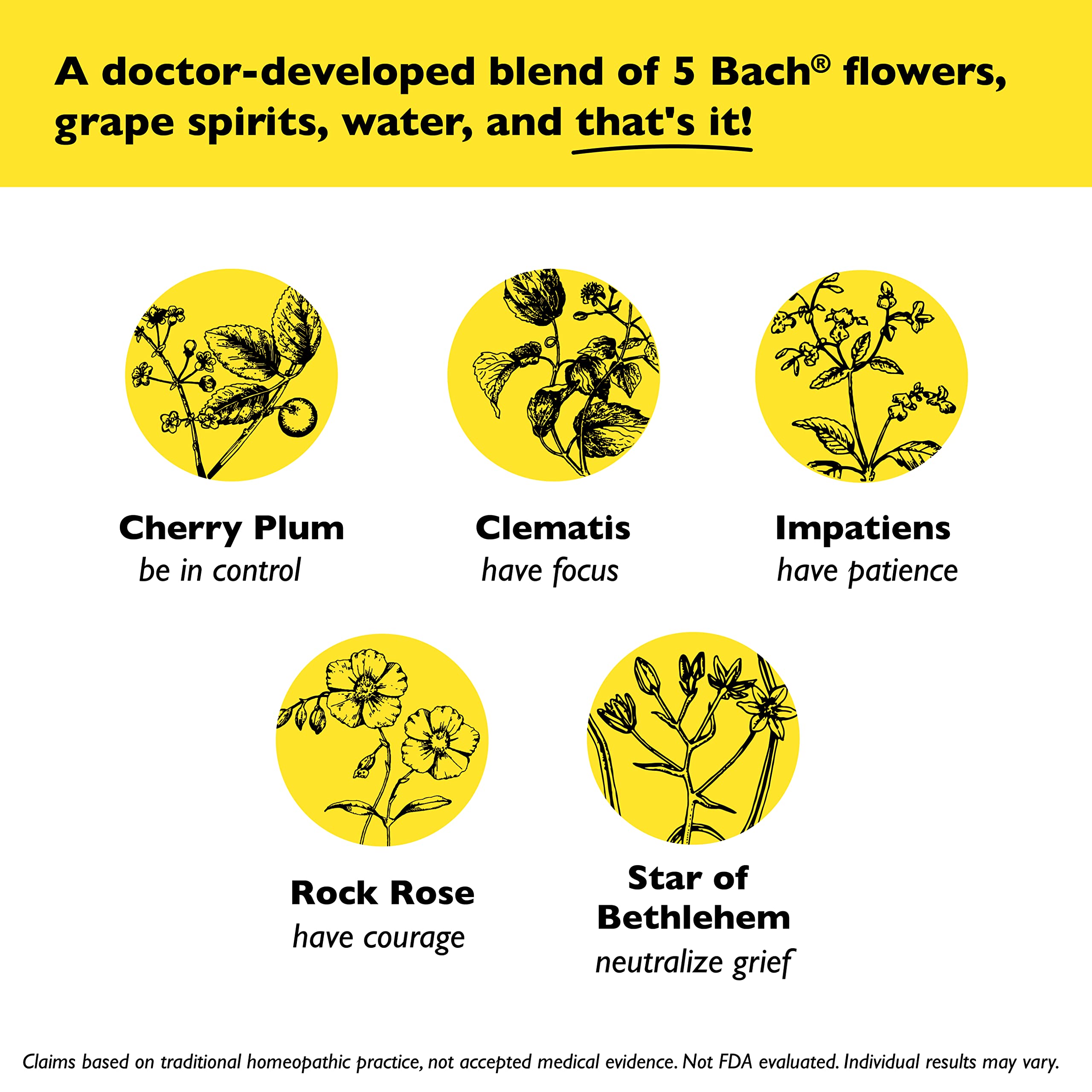 Bach Rescue Sleep botella de 7 mL para sueño suave.