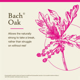 Bach Oak etiqueta clara para guía de uso consciente.