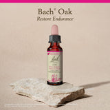 Bach Oak uso diario para apoyar el equilibrio emocional sin adicción.