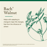 Etiqueta informativa de Bach Walnut y métodos de uso