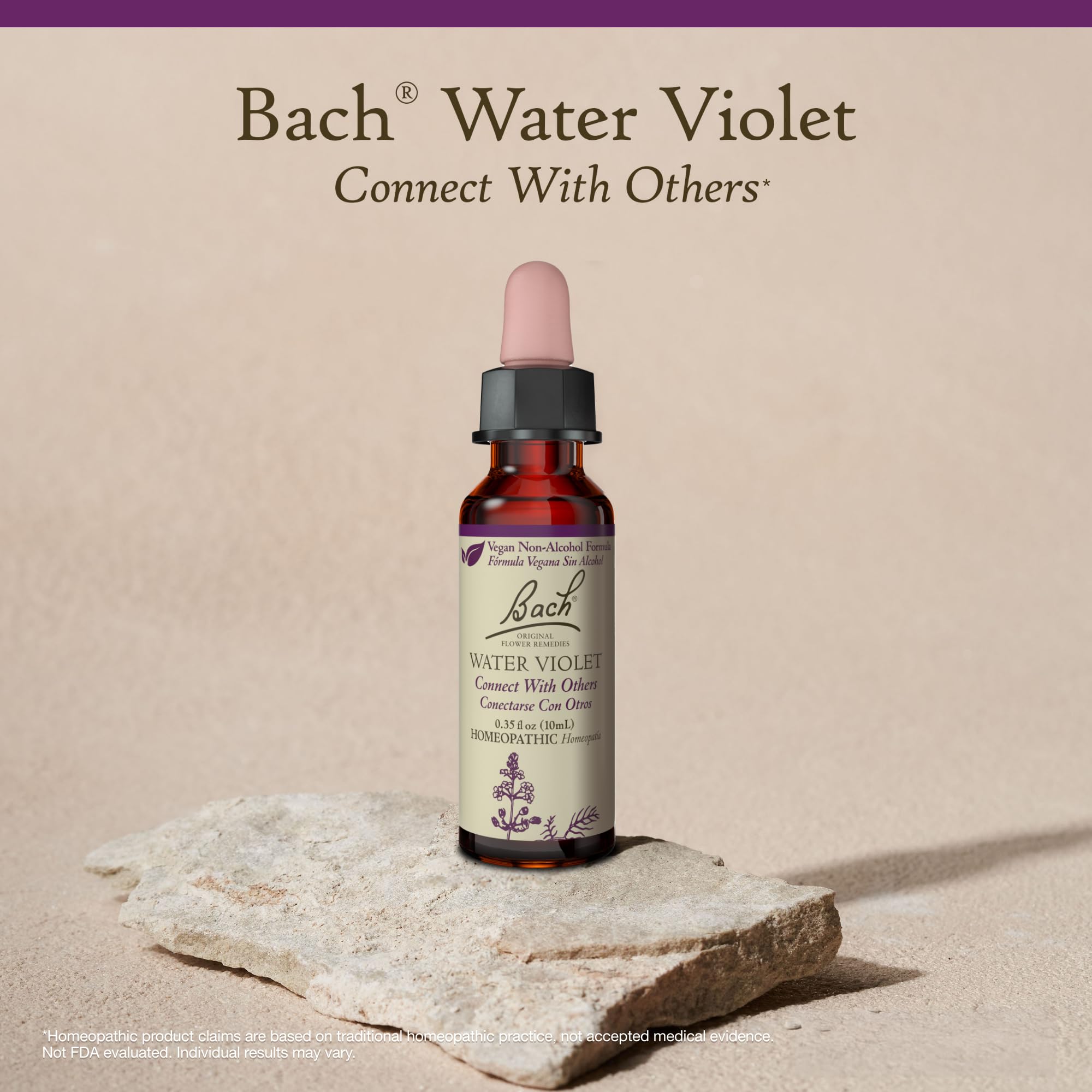 Remedios Florales Bach Violeta de Agua, esencia floral para empatía y cercanía.