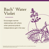 Remedios Florales Bach Violeta de Agua, entorno tranquilo, ayuda a escuchar a otros.