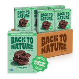 Back to Nature Fudge Mint Cookies en empaque de 6, snack natural y delicioso.